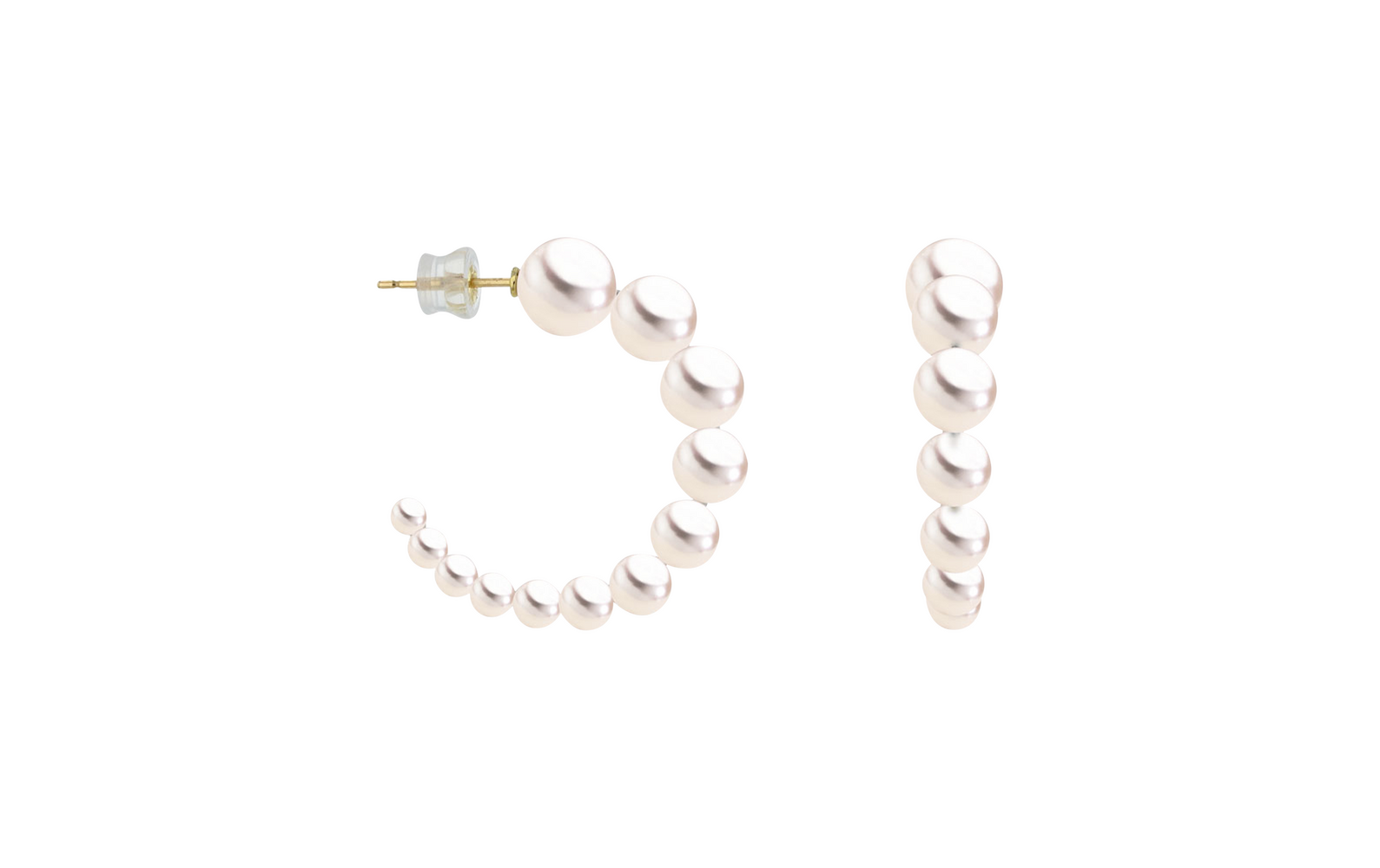 Brogle Classic Akoya pearl hoop earrings Brogle Classic Akoya pearl hoop earrings