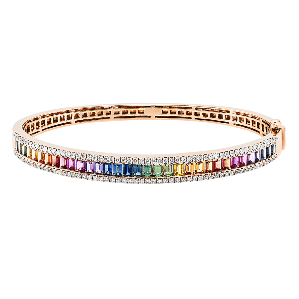 Brogle Selection sapphire bangle Rainbow Brogle Selection sapphire bangle Rainbow