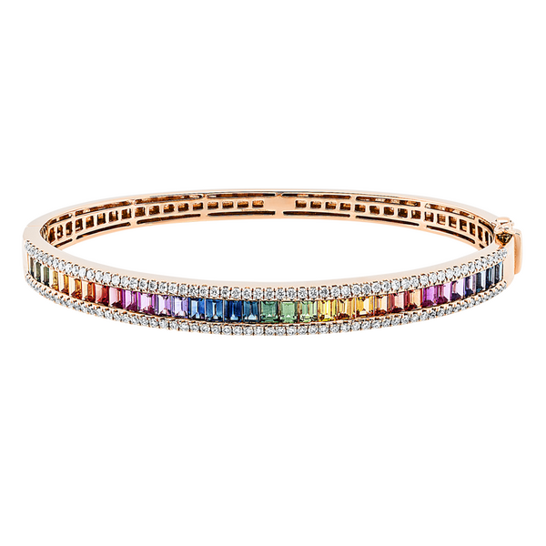 Brogle Selection sapphire bangle Rainbow Brogle Selection sapphire bangle Rainbow