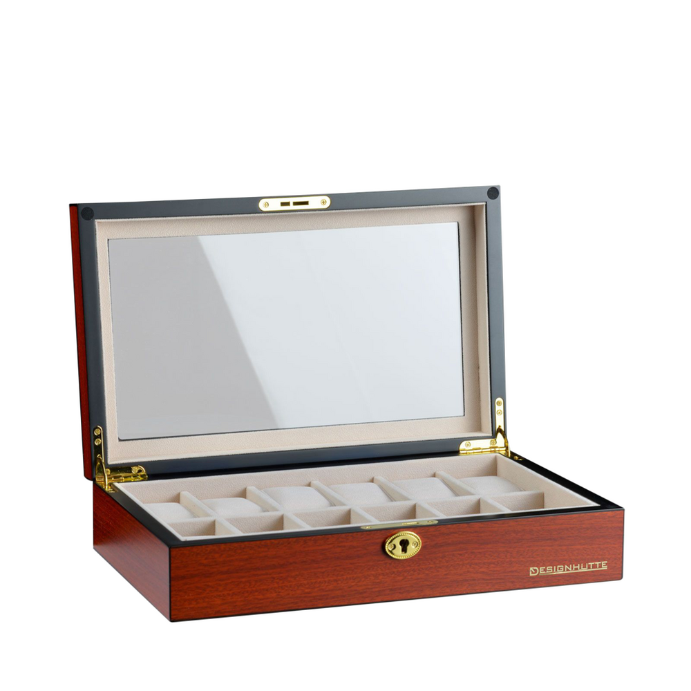 Designhütte Uhrenbox Auckland 12 - Kirsche