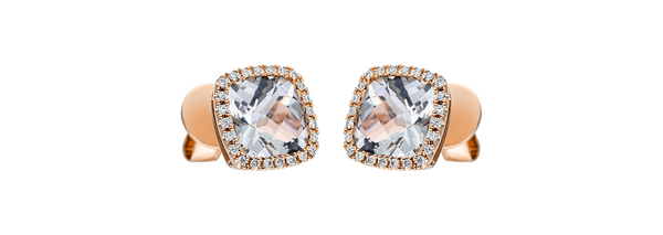 Brogle Classic amethyst stud earrings