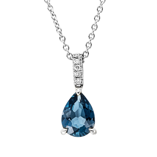 Brogle Classic Kette mit London Topasanhänger