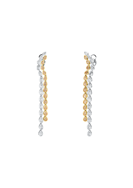 Brogle Selection Bicolor diamond earrings Brogle Selection Bicolor diamond earrings