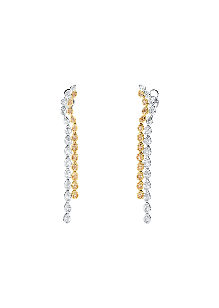 Brogle Selection Bicolor diamond earrings Brogle Selection Bicolor diamond earrings