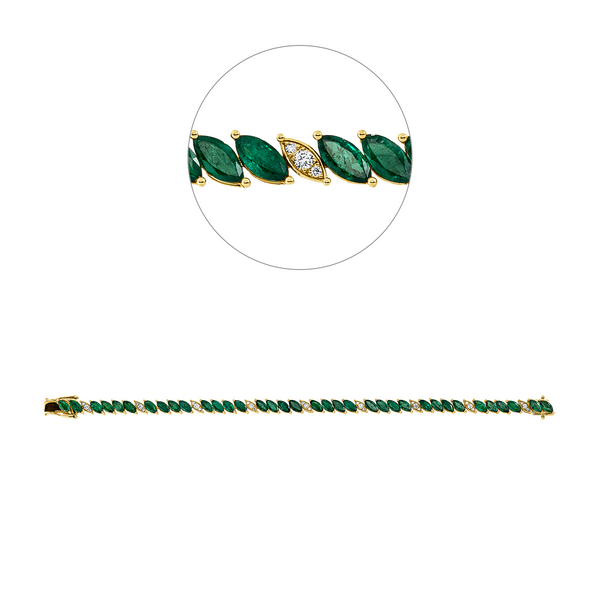 Brogle Selection emerald bracelet