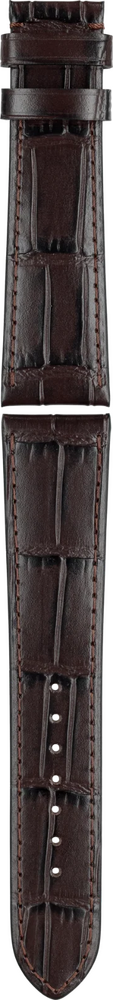 Union Glashüttebraunes Kalbsleder-Armband mit Krokodilprägung 21mm Union Glashüttebraunes Kalbsleder-Armband mit Krokodilprägung 21mm