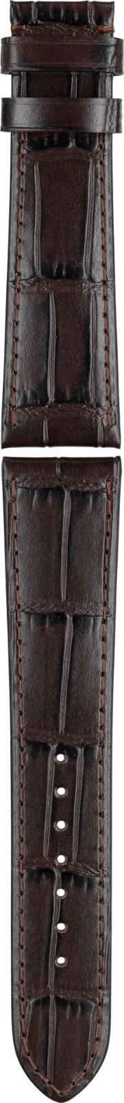Union Glashütte braunes Kalbsleder-Armband mit Krokodilprägung 21mm Union Glashütte braunes Kalbsleder-Armband mit Krokodilprägung 21mm