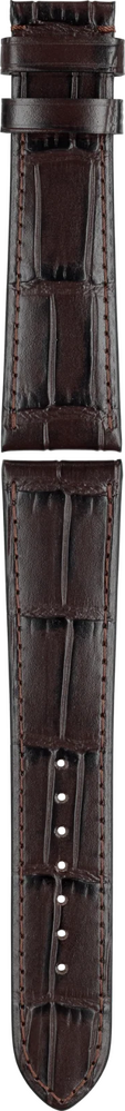 Union Glashütte braunes Kalbsleder-Armband mit Krokodilprägung 21mm Union Glashütte braunes Kalbsleder-Armband mit Krokodilprägung 21mm