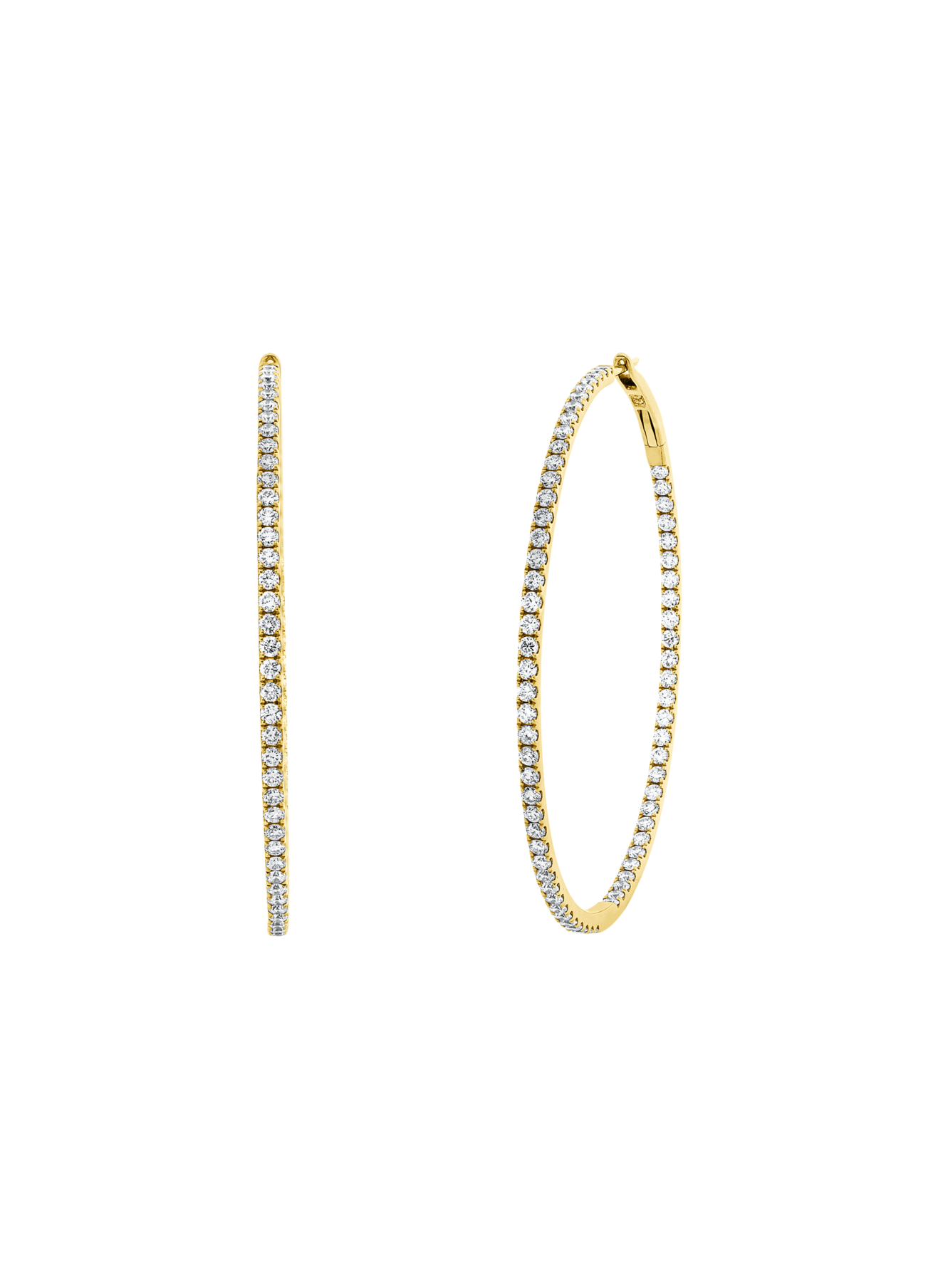 Brogle Selection diamond hoop earrings Brogle Selection diamond hoop earrings