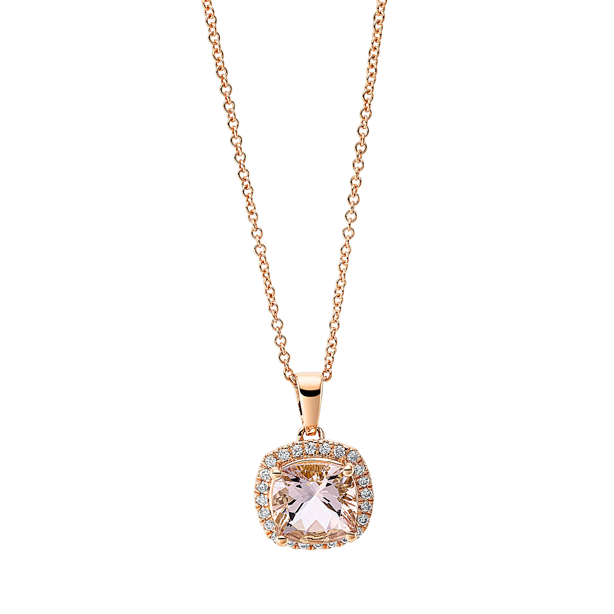 Brogle Classic Kette mit Morganitanhänger Brogle Classic Kette mit Morganitanhänger