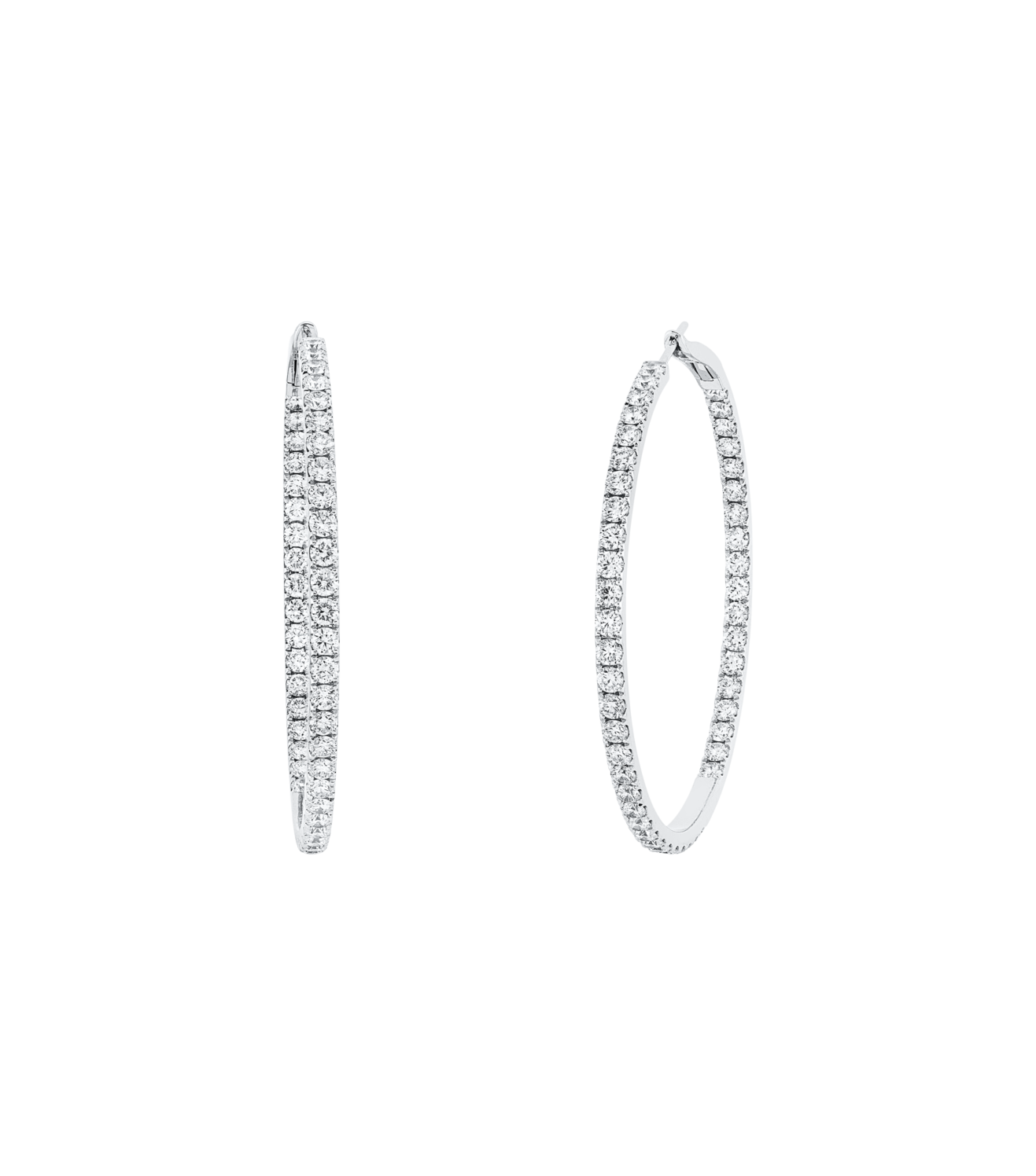 Brogle Selection diamond hoop earrings