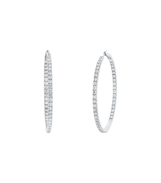 Brogle Selection diamond hoop earrings