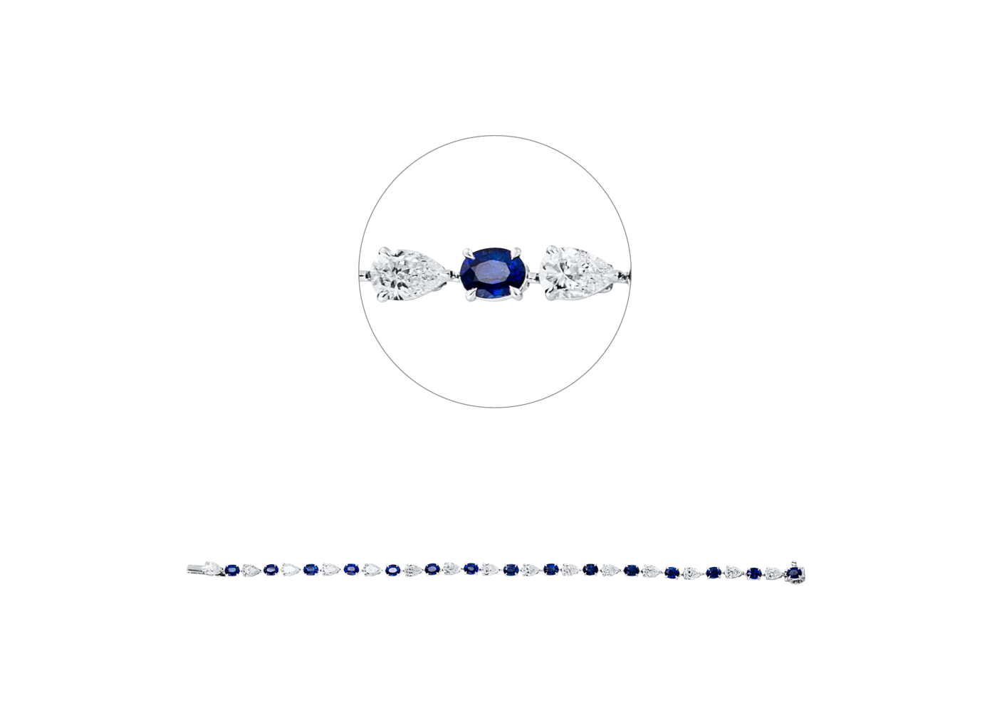 Brogle Selection sapphire bracelet Brogle Selection sapphire bracelet