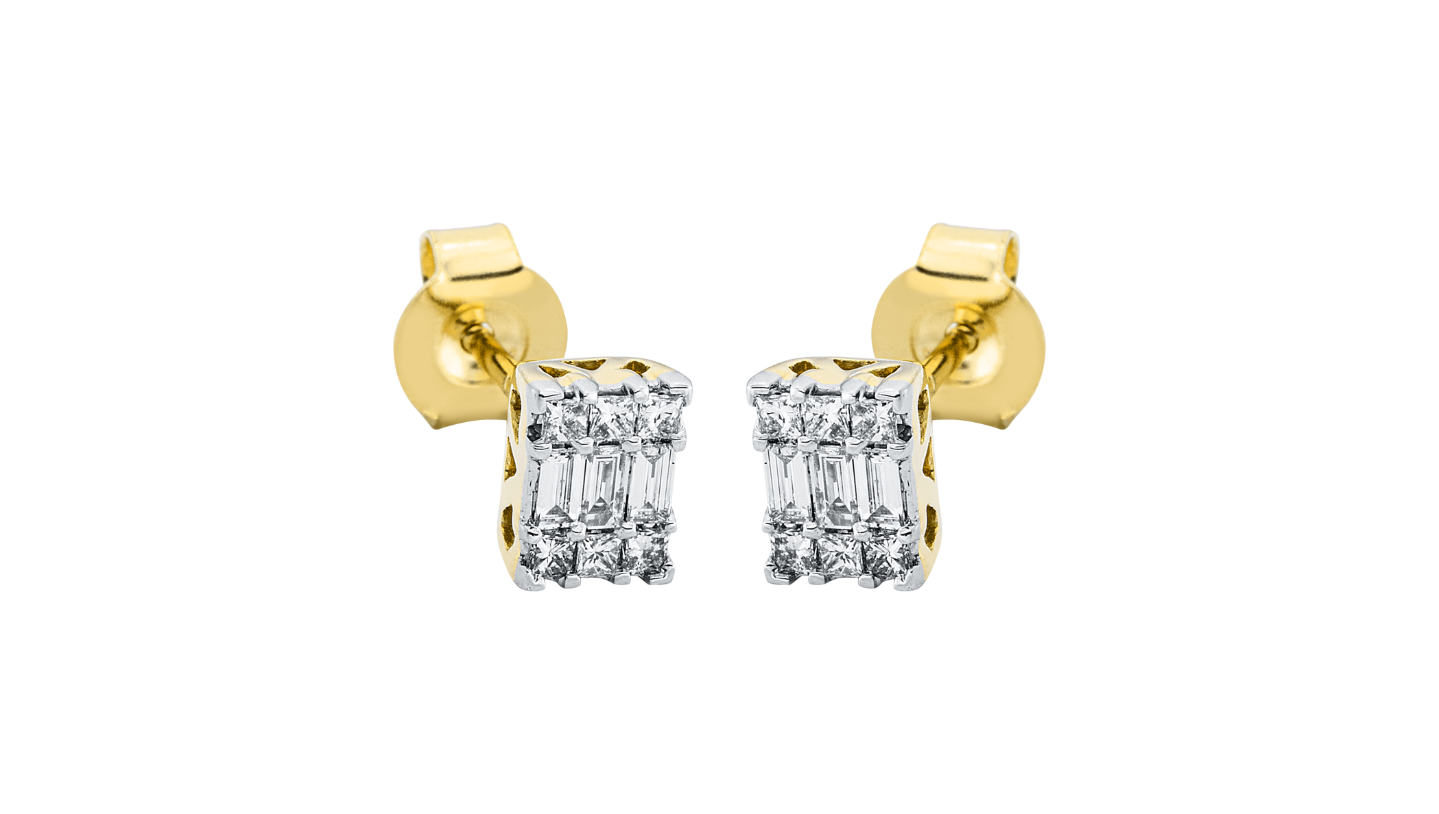 Brogle Classic Bicolor Diamantohrstecker Brogle Classic Bicolor Diamantohrstecker