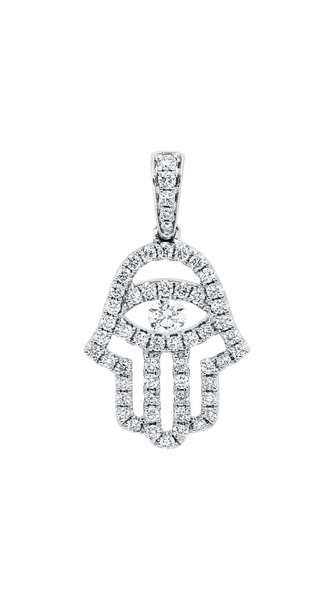 Brogle Classic Hamsa Anhänger mit Diamanten
