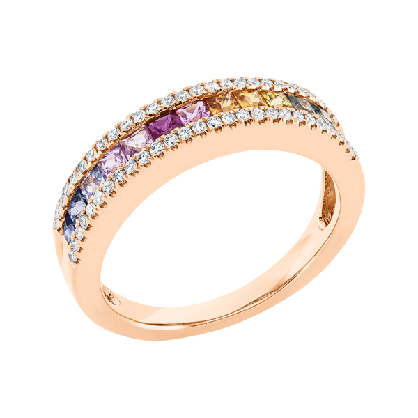 Brogle Selection Rainbow sapphire ring