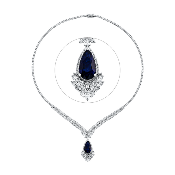 Brogle Selection sapphire necklace Brogle Selection sapphire necklace