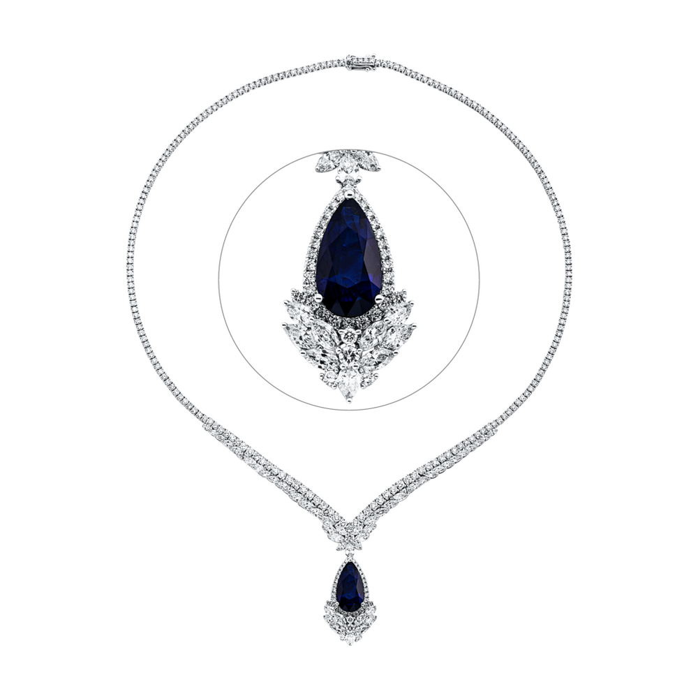 Brogle Selection sapphire necklace Brogle Selection sapphire necklace