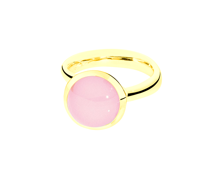 Tamara Comolli Bouton pinkfarbener Chalcedon L Ring Tamara Comolli Bouton pinkfarbener Chalcedon L Ring