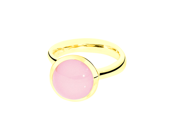 Tamara Comolli Bouton pinkfarbener Chalcedon L Ring Tamara Comolli Bouton pinkfarbener Chalcedon L Ring