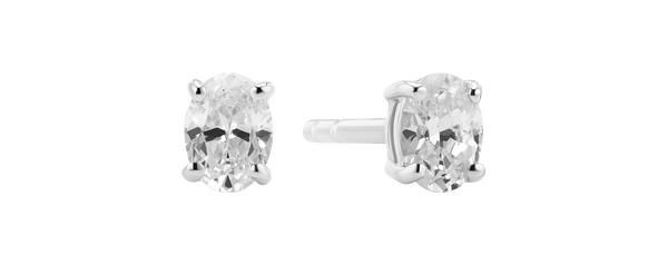 SIF Jakobs oval stud earrings