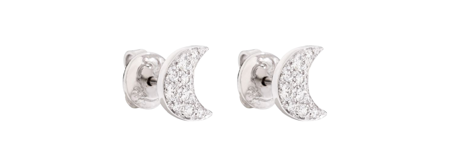 Dodo half moon stud earrings