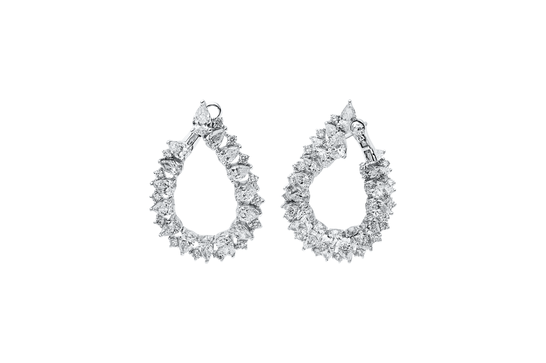 Brogle Selection diamond hoop earrings Brogle Selection diamond hoop earrings