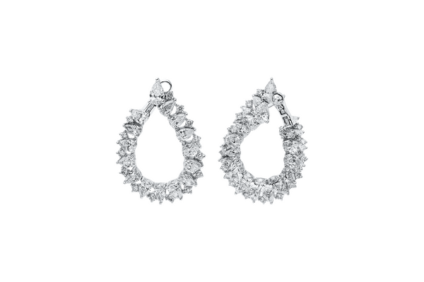 Brogle Selection diamond hoop earrings Brogle Selection diamond hoop earrings
