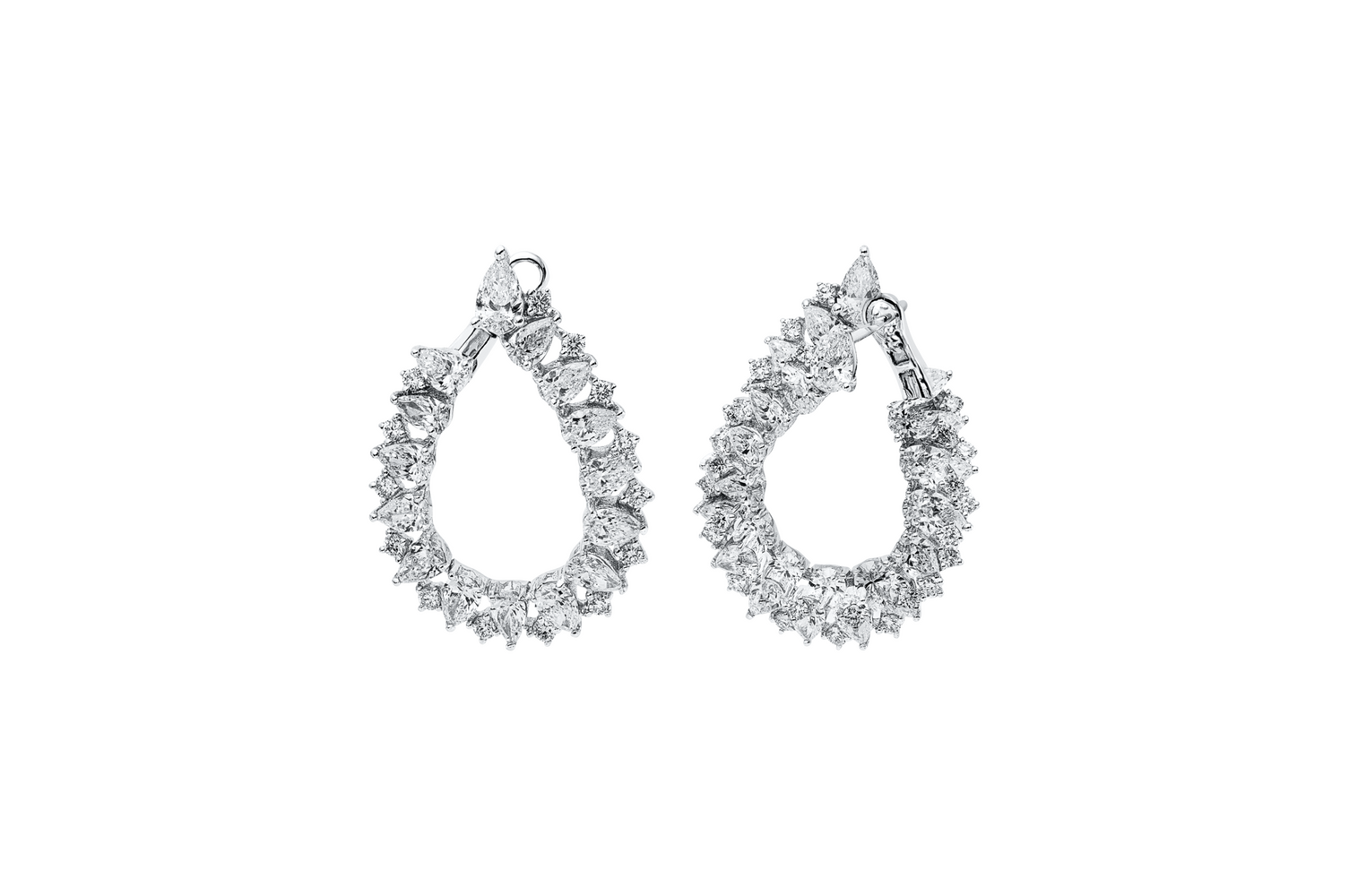 Brogle Selection diamond hoop earrings Brogle Selection diamond hoop earrings