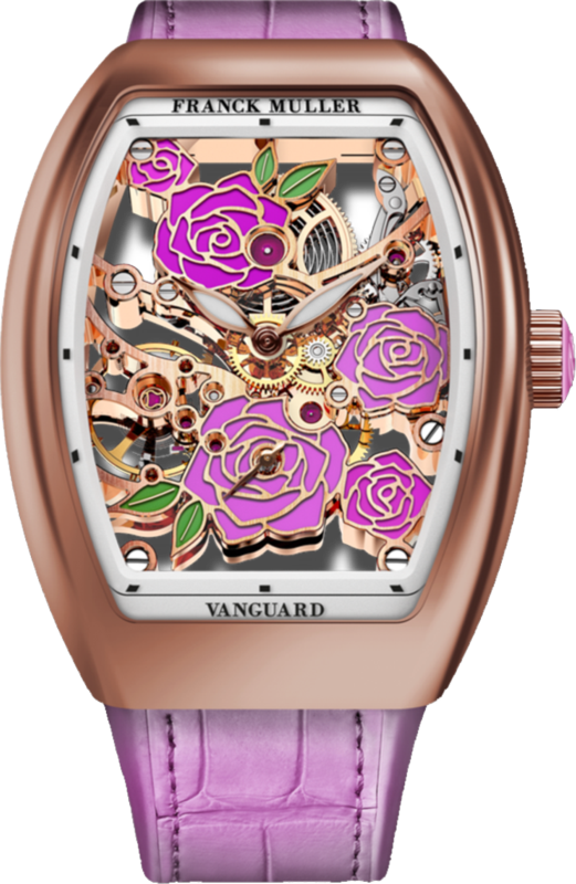 Franck Muller Vanguard Rose Skeleton 42.3 x 32mm Franck Muller Vanguard Rose Skeleton 42.3 x 32mm