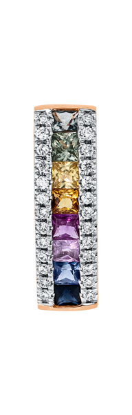 Brogle Classic Sapphire Pendant Rainbow Brogle Classic Sapphire Pendant Rainbow