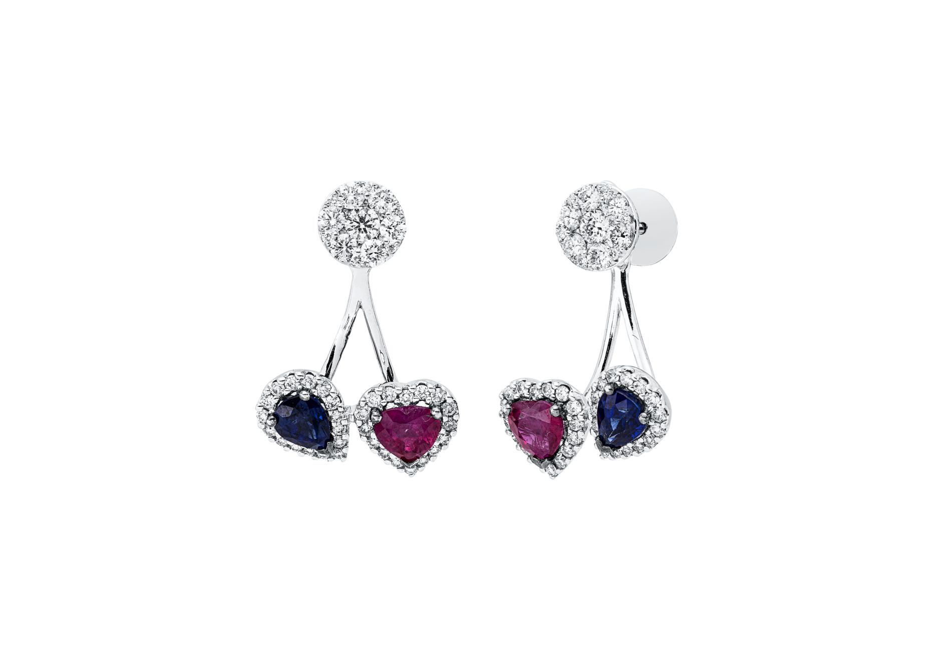 Brogle Selection coloured stud earrings