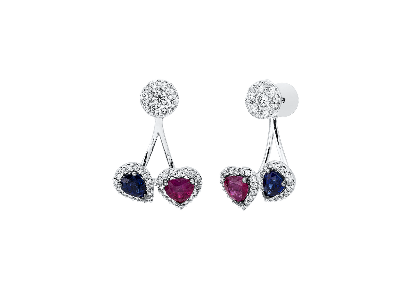 Brogle Selection coloured stud earrings Brogle Selection coloured stud earrings