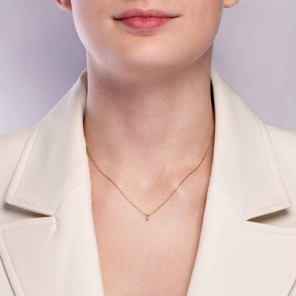Brogle solitaire necklace Marie up to 0.25 carat