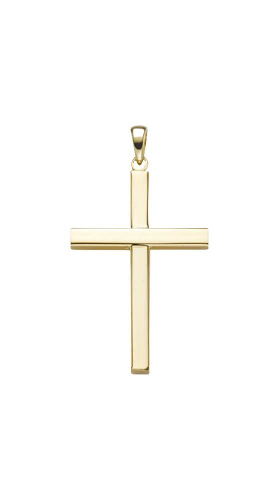 Brogle Classic cross pendant in gold