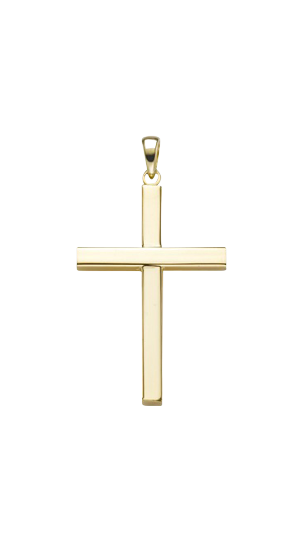 Brogle Classic cross pendant in gold Brogle Classic cross pendant in gold