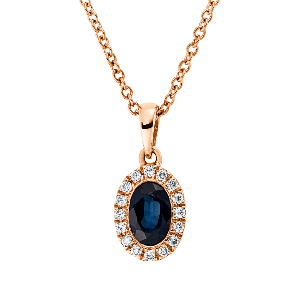 Brogle Classic necklace with sapphire pendant