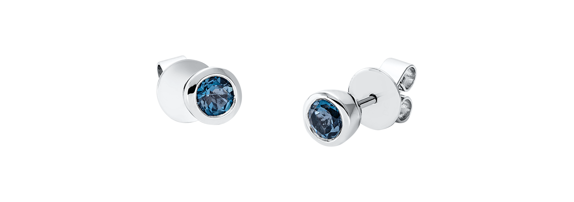 Brogle Classic Swiss topaz stud earrings