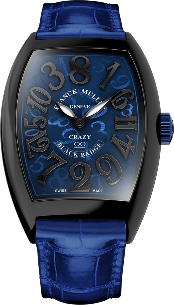 Franck Muller Cintrée Curvex Crazy Hours Black Badge 55.4 x 39.6mm