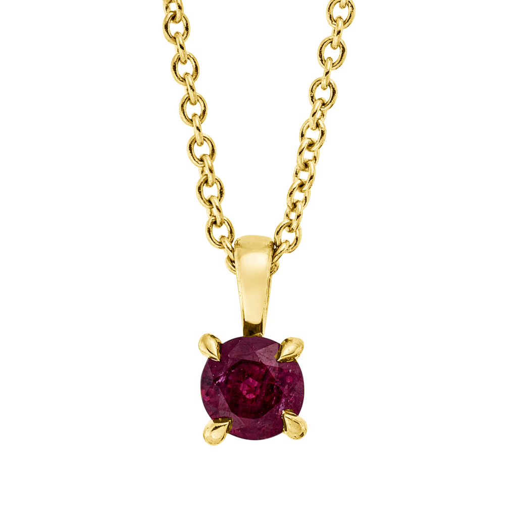 Brogle Classic necklace with ruby pendant