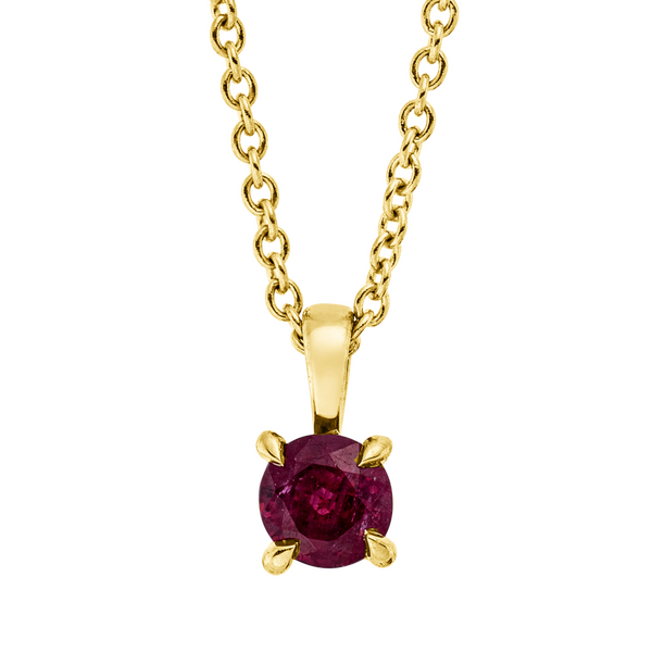 Brogle Classic necklace with ruby pendant