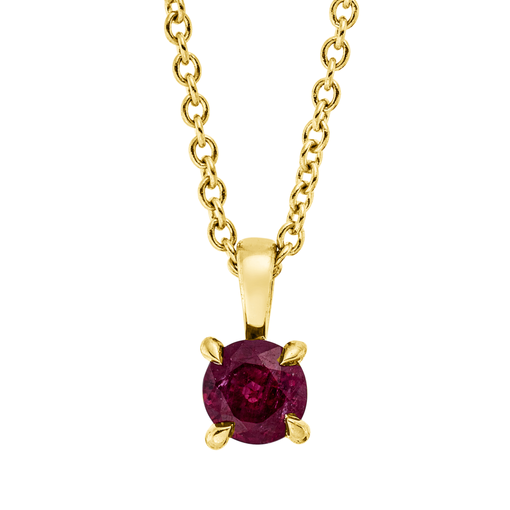 Brogle Classic necklace with ruby pendant Brogle Classic necklace with ruby pendant