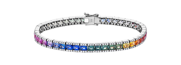 Brogle Selection sapphire bracelet Rainbow Brogle Selection sapphire bracelet Rainbow