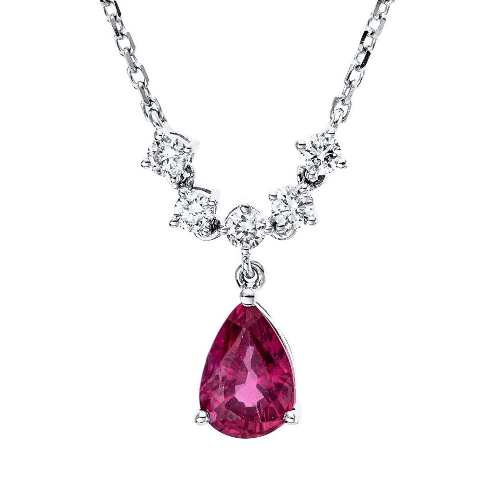 Brogle Classic Kette mit Rubinanhänger