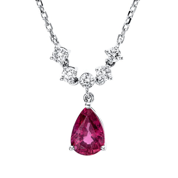 Brogle Classic Kette mit Rubinanhänger