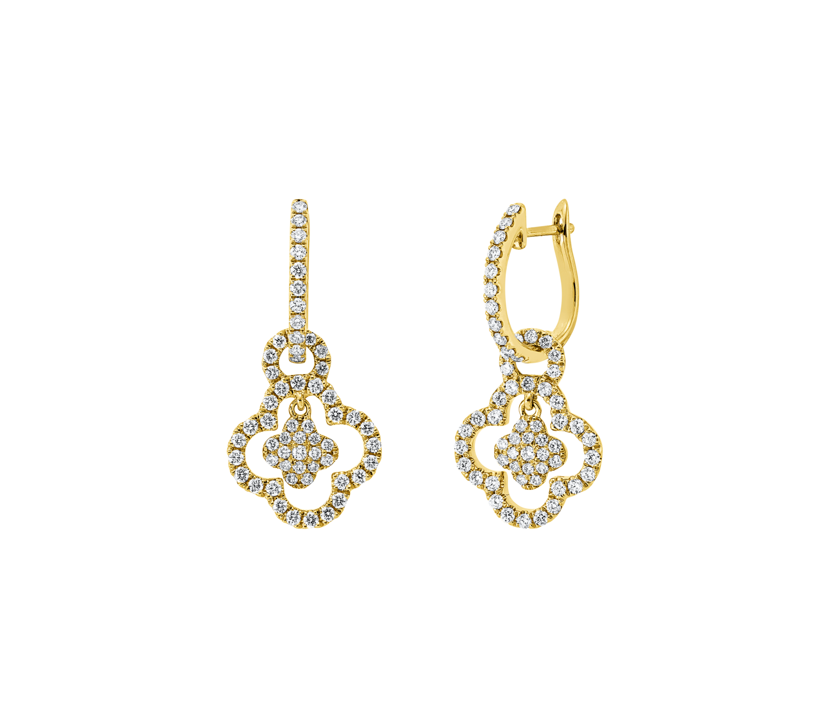 Brogle Classic diamond hoop earrings Brogle Classic diamond hoop earrings