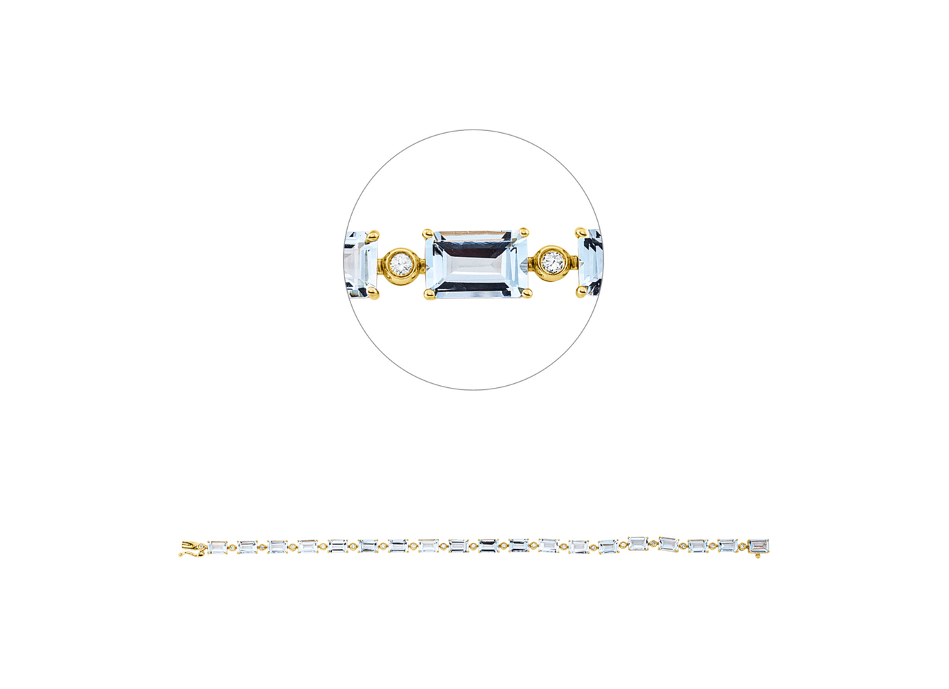 Brogle Classic aquamarine bracelet
