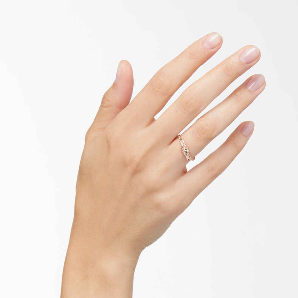 175917 DAB9003 KNOT0 DBR9R 100 Dodo nodo ring 9k rose gold brown diamonds r64b0286099377e15