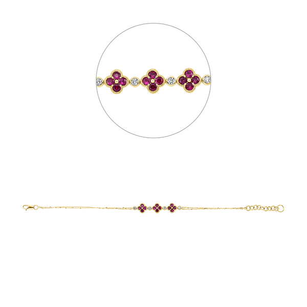 Brogle Selection Royal bracelet with rubies