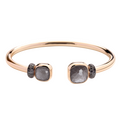 Pomellato Nudo Classic & Petit with Obsidian Bangle Pomellato Nudo Classic & Petit with Obsidian Bangle